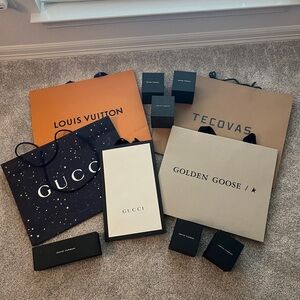 Luxury Designer Shopping Bags and Jewelry Box Collection